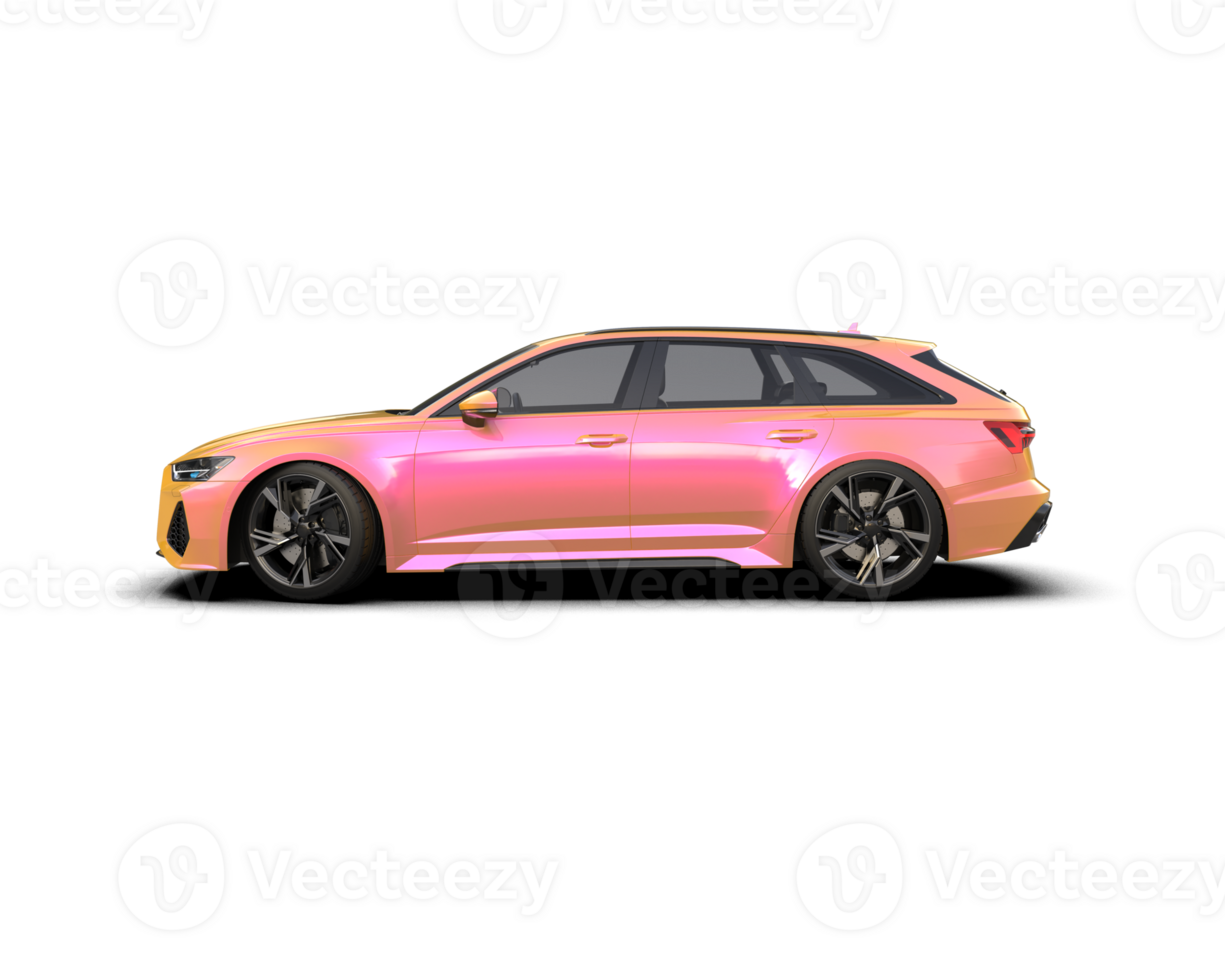 Modern car isolated on background. 3d rendering - illustration png
