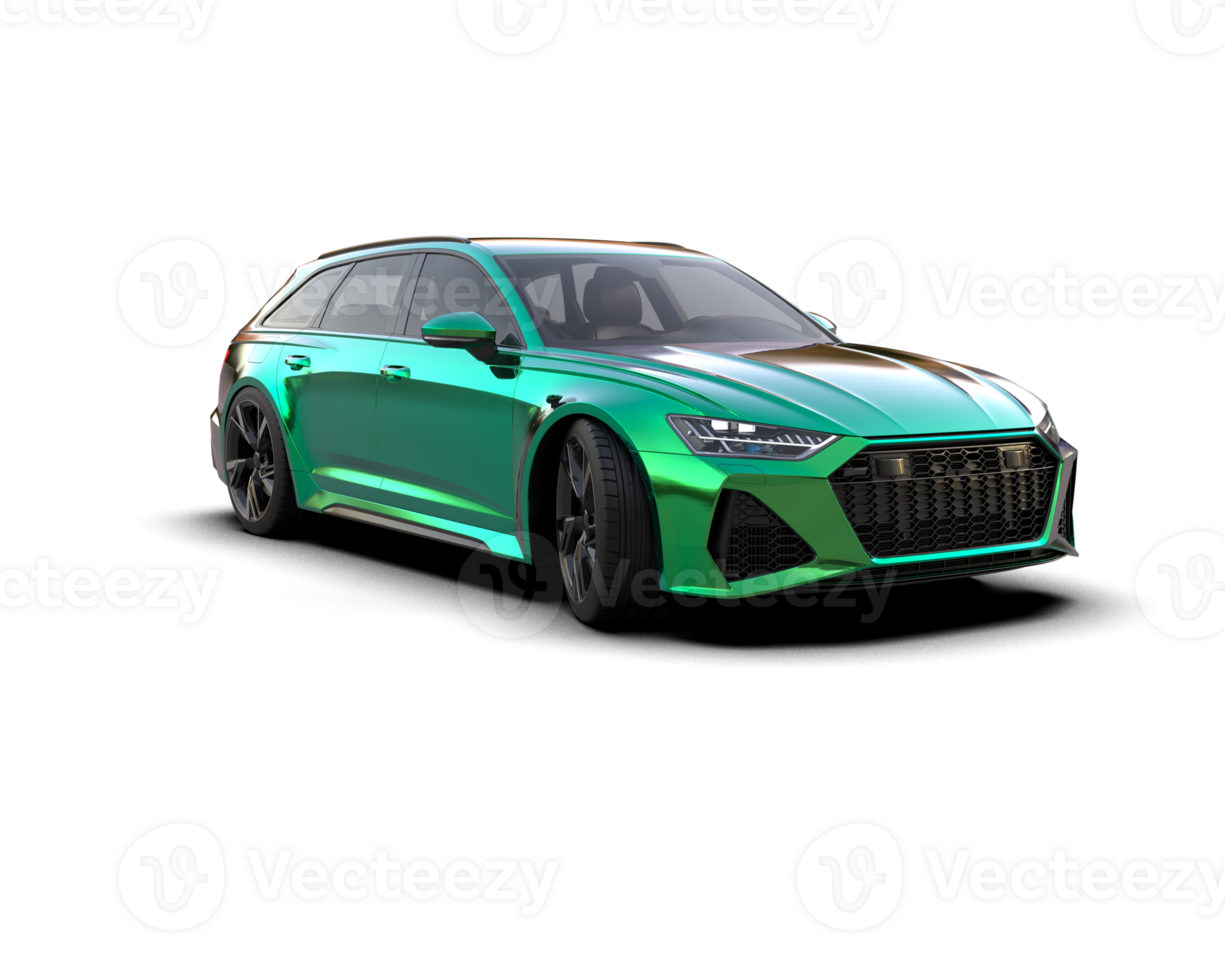 Modern car isolated on background. 3d rendering - illustration png
