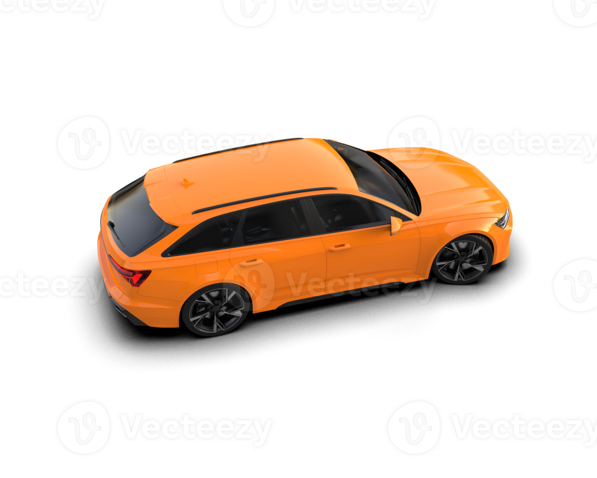 Modern car isolated on background. 3d rendering - illustration png