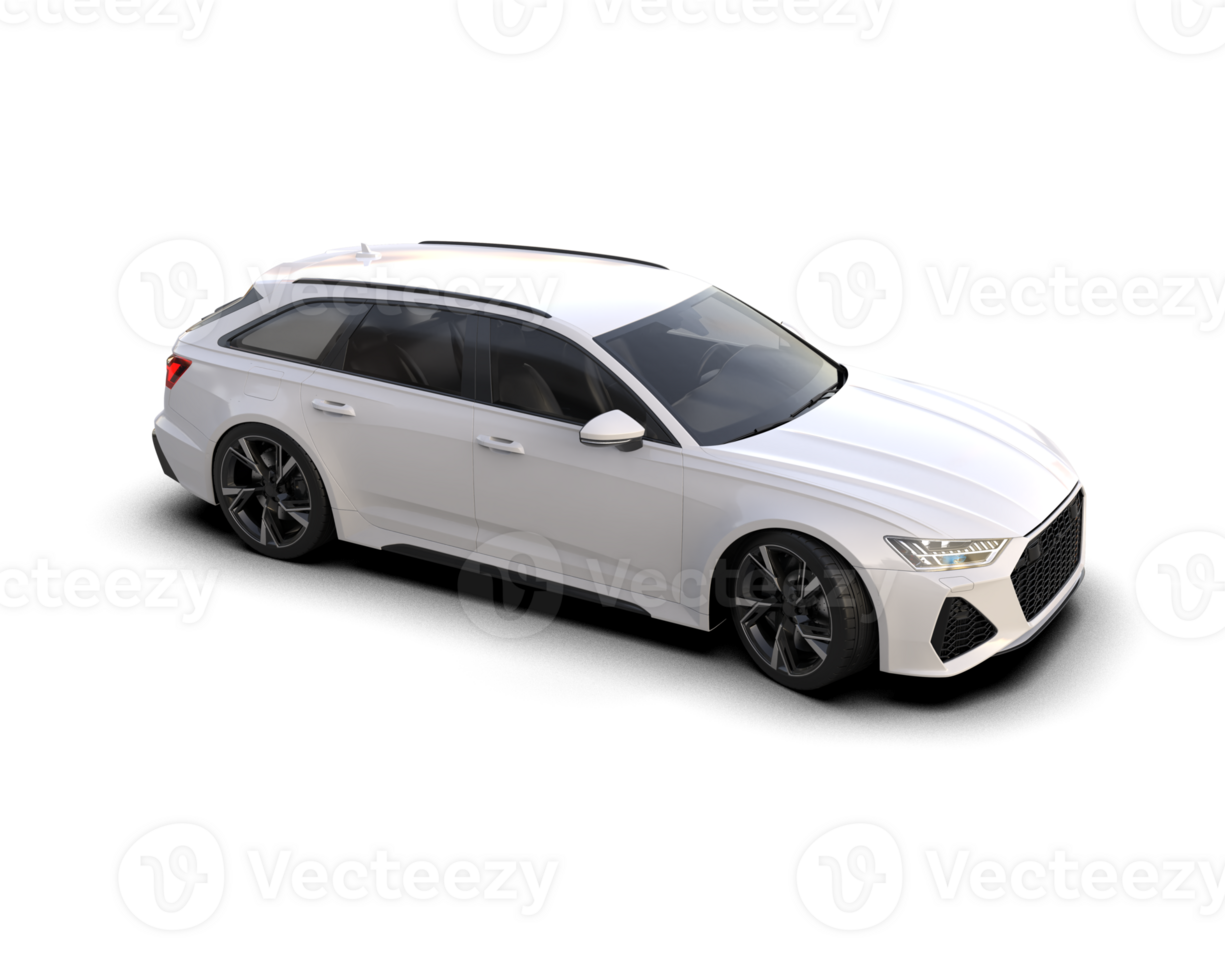 Modern car isolated on background. 3d rendering - illustration png