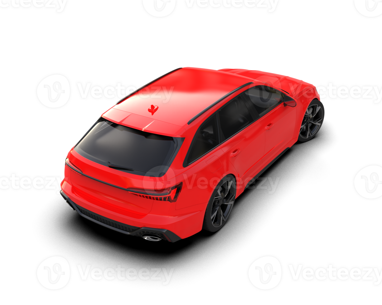 Modern car isolated on background. 3d rendering - illustration png