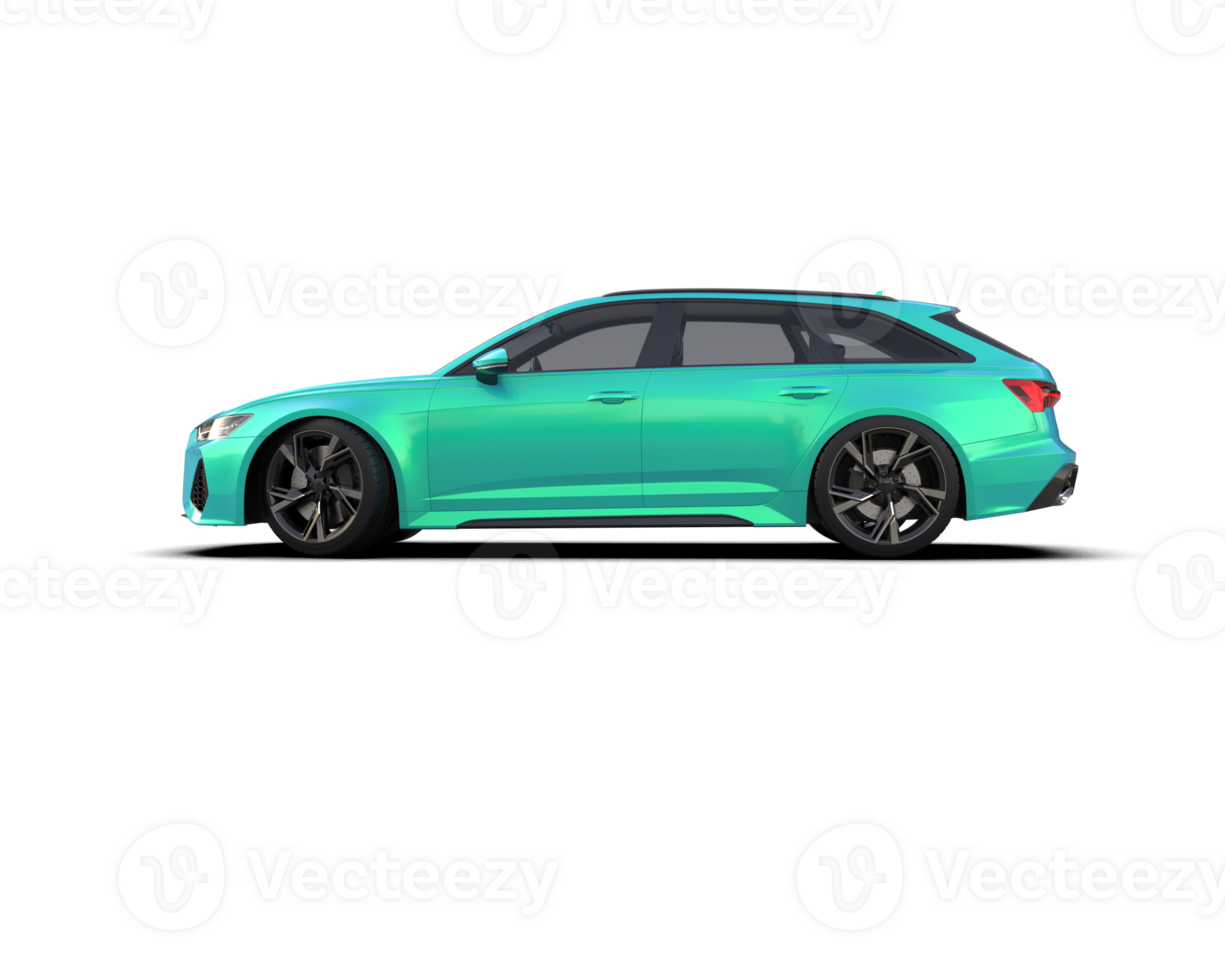 Modern car isolated on background. 3d rendering - illustration png