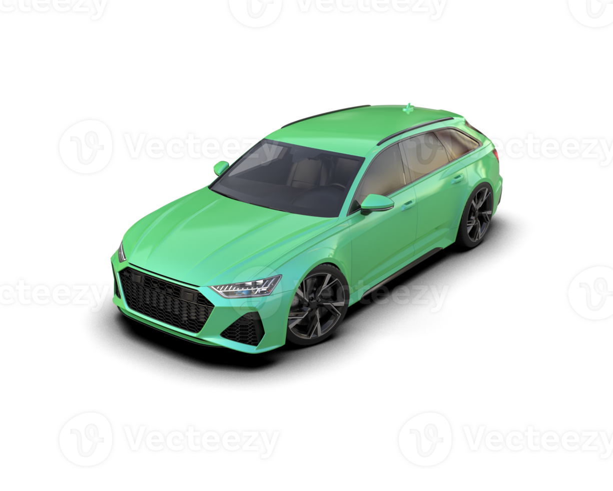 Modern car isolated on background. 3d rendering - illustration png