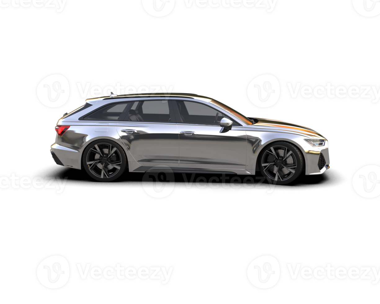 Modern car isolated on background. 3d rendering - illustration png