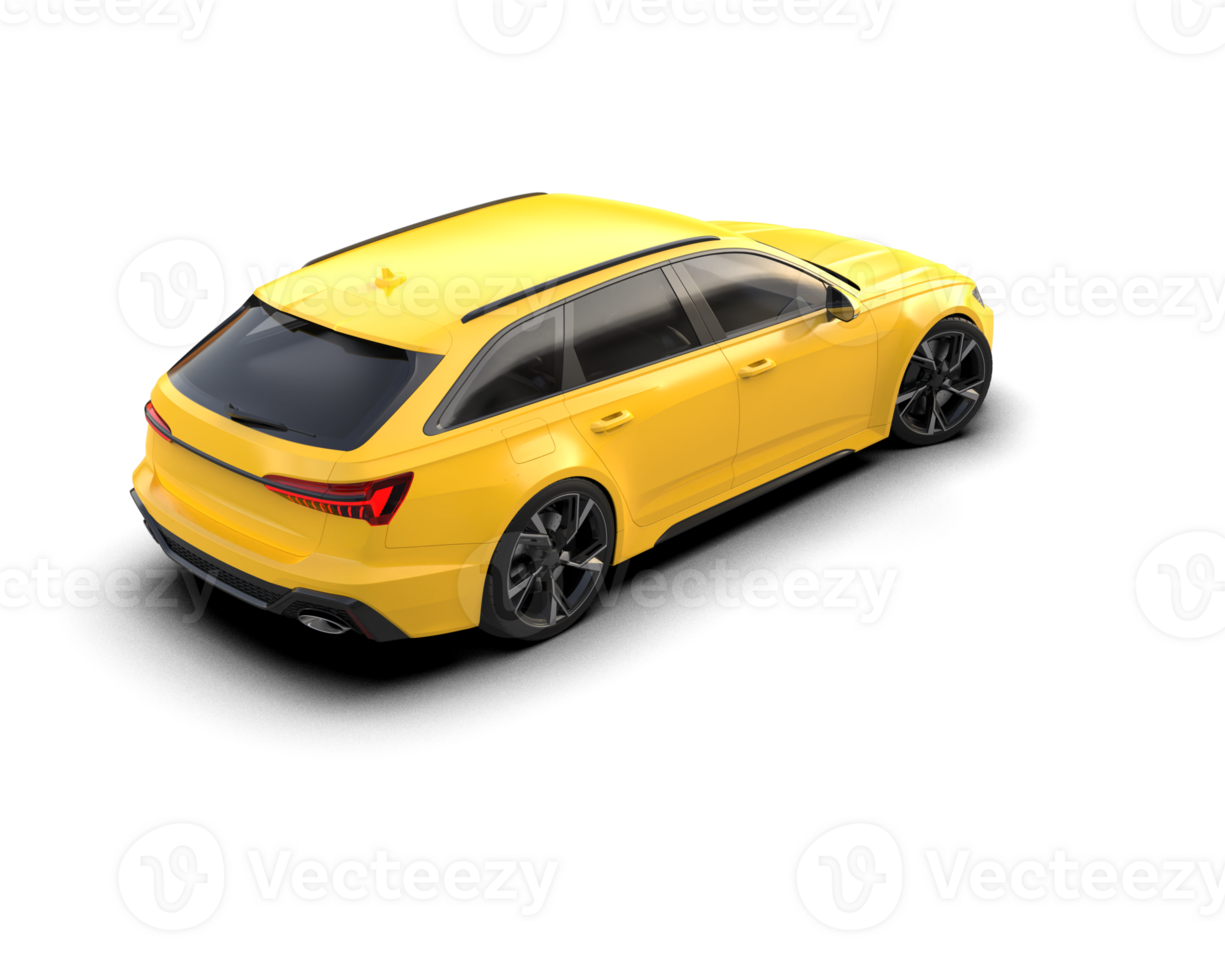 Modern car isolated on background. 3d rendering - illustration png