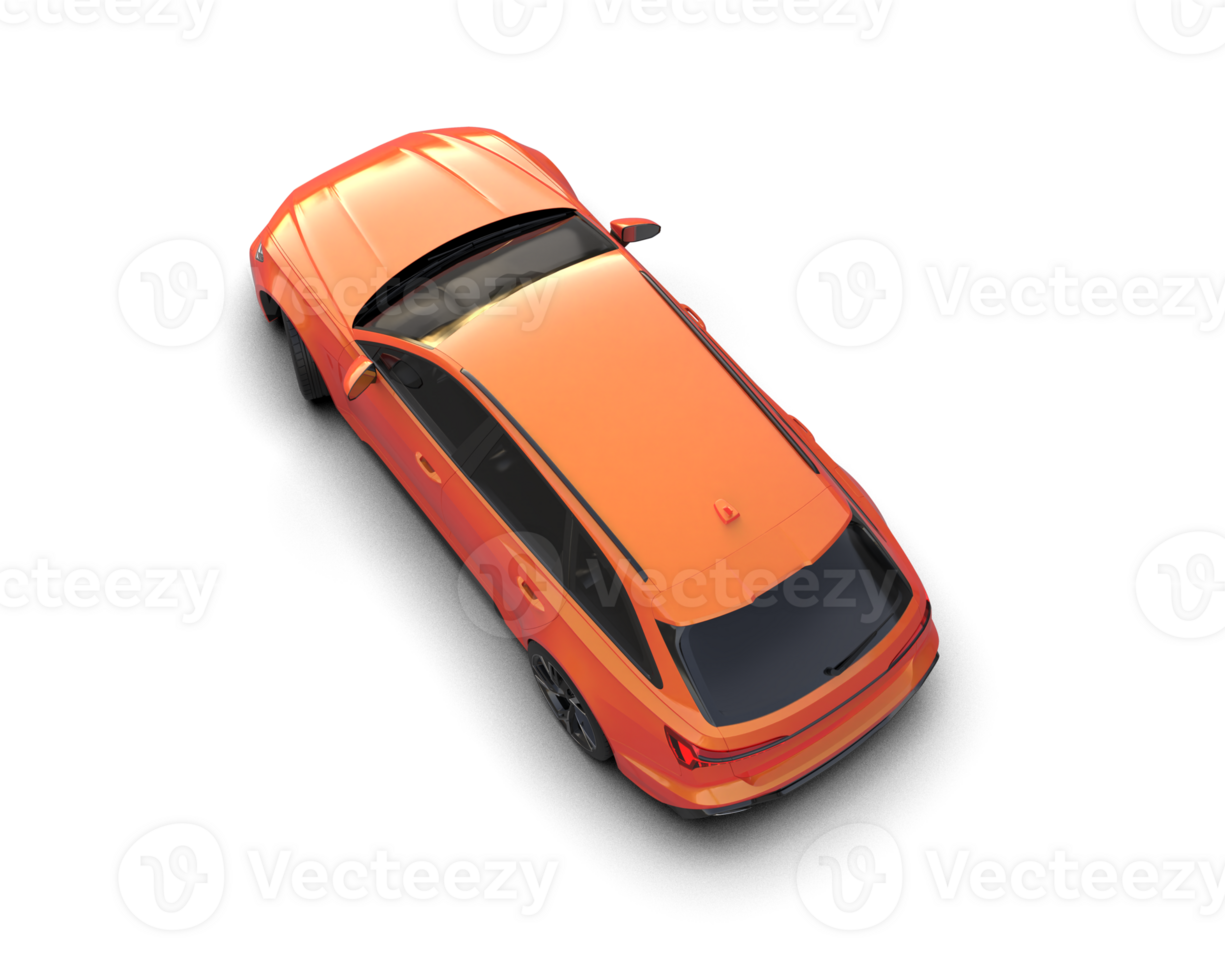 Modern car isolated on background. 3d rendering - illustration png