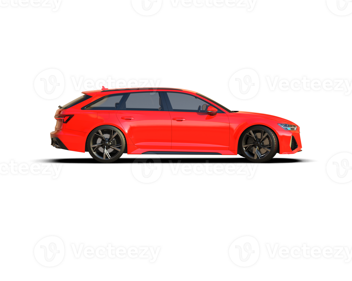 Modern car isolated on background. 3d rendering - illustration png