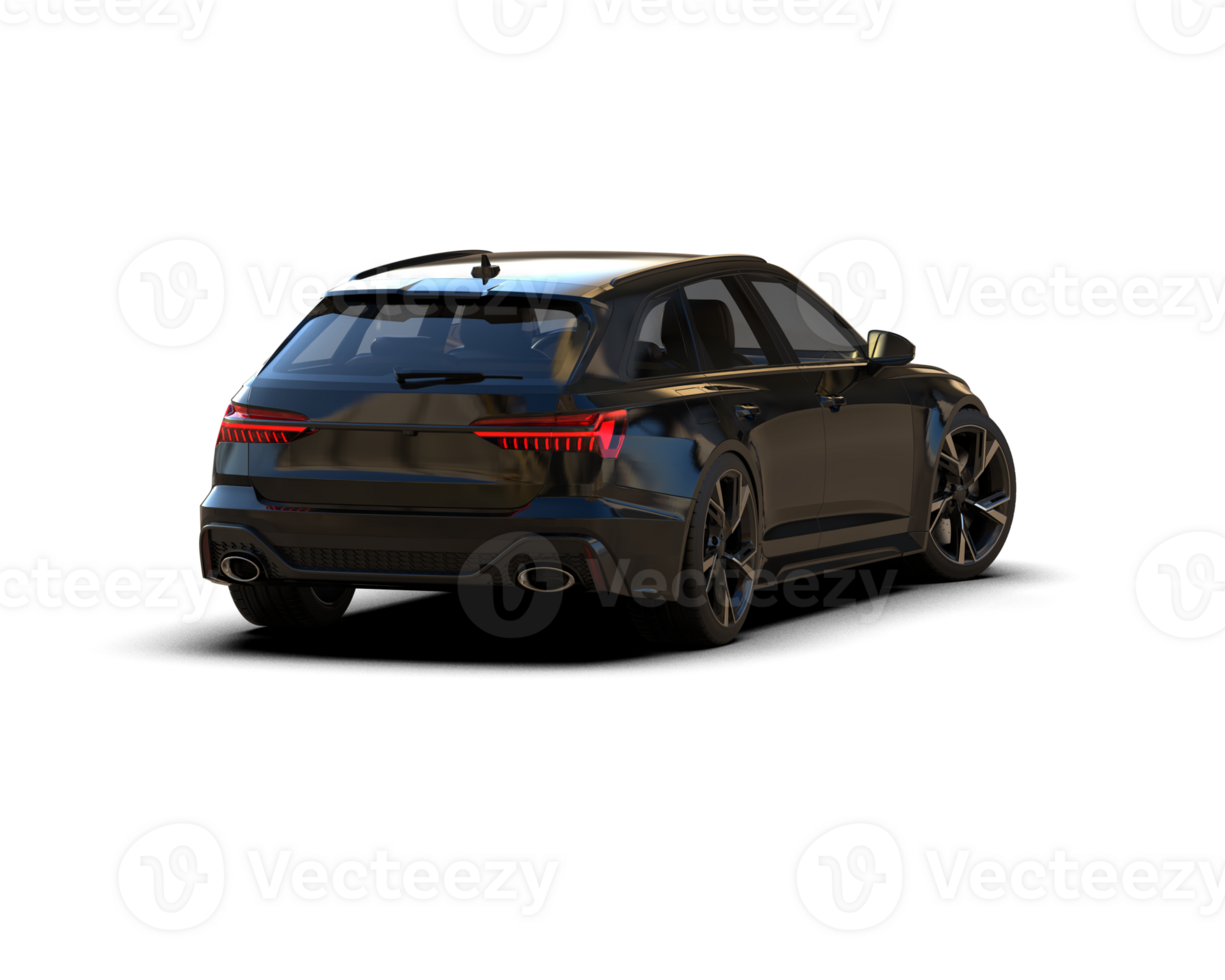 Modern car isolated on background. 3d rendering - illustration png