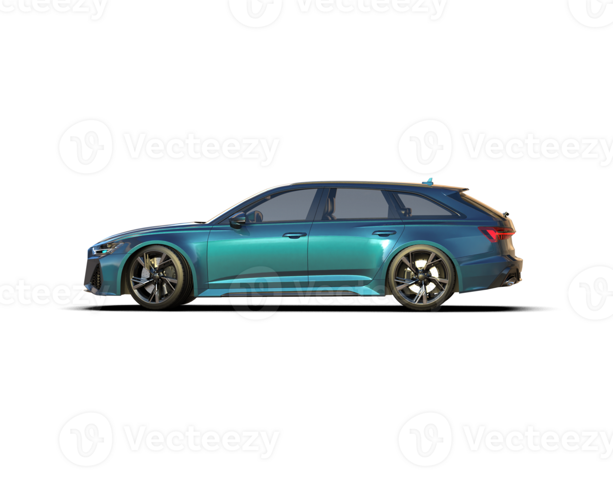 Modern car isolated on background. 3d rendering - illustration png