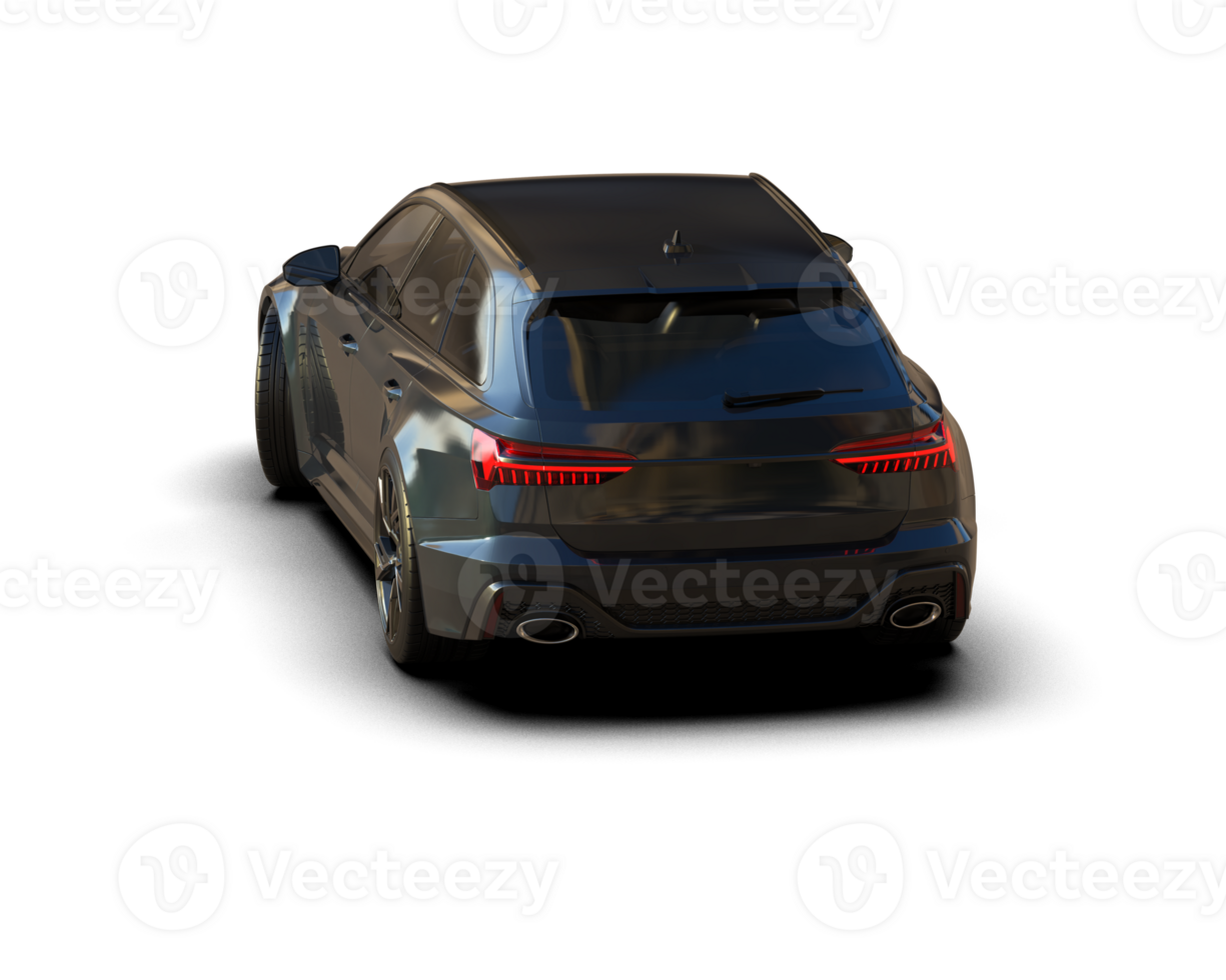 Modern car isolated on background. 3d rendering - illustration png