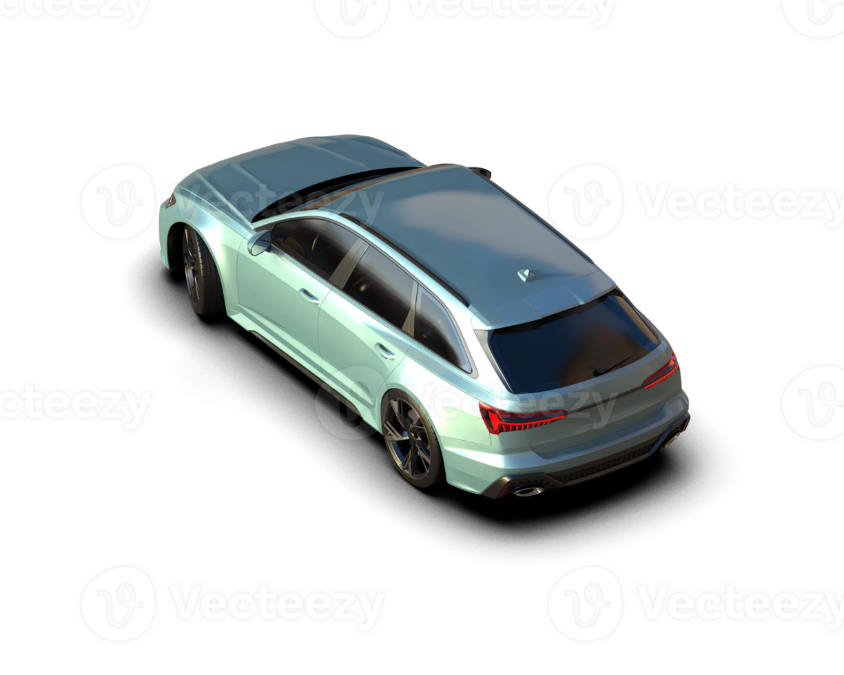 Modern car isolated on background. 3d rendering - illustration png