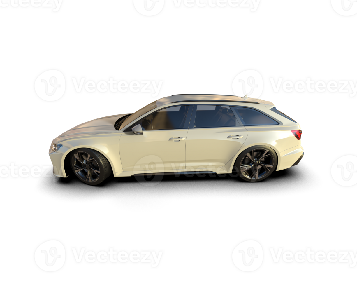 Modern car isolated on background. 3d rendering - illustration png