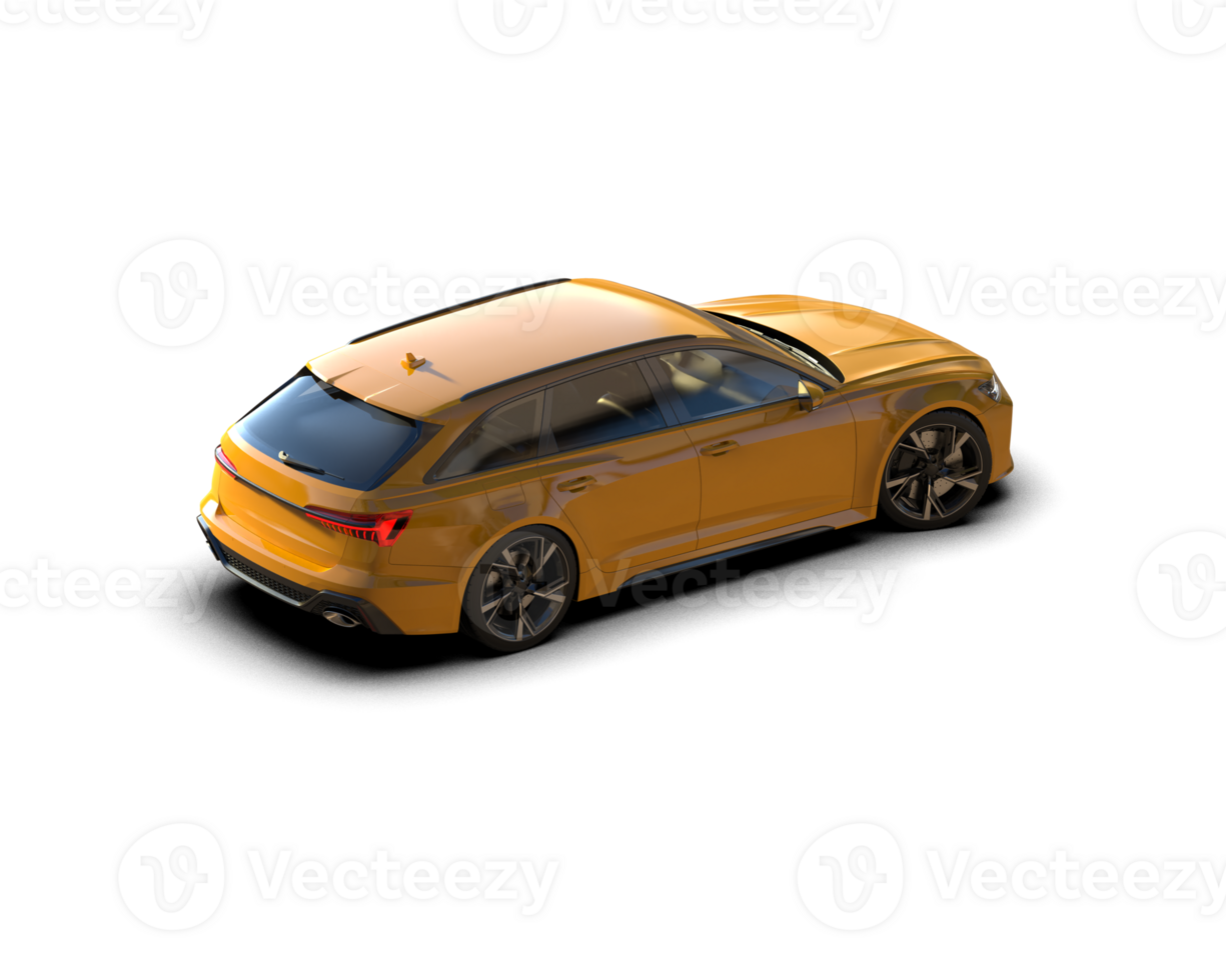 Modern car isolated on background. 3d rendering - illustration png