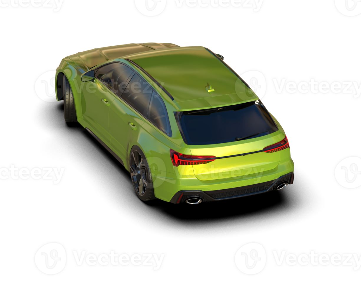 Modern car isolated on background. 3d rendering - illustration png