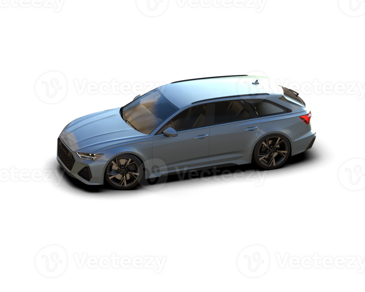 Modern car isolated on background. 3d rendering - illustration png