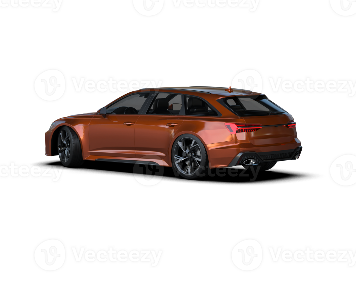 Modern car isolated on background. 3d rendering - illustration png