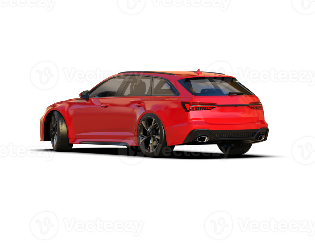 Modern car isolated on background. 3d rendering - illustration png
