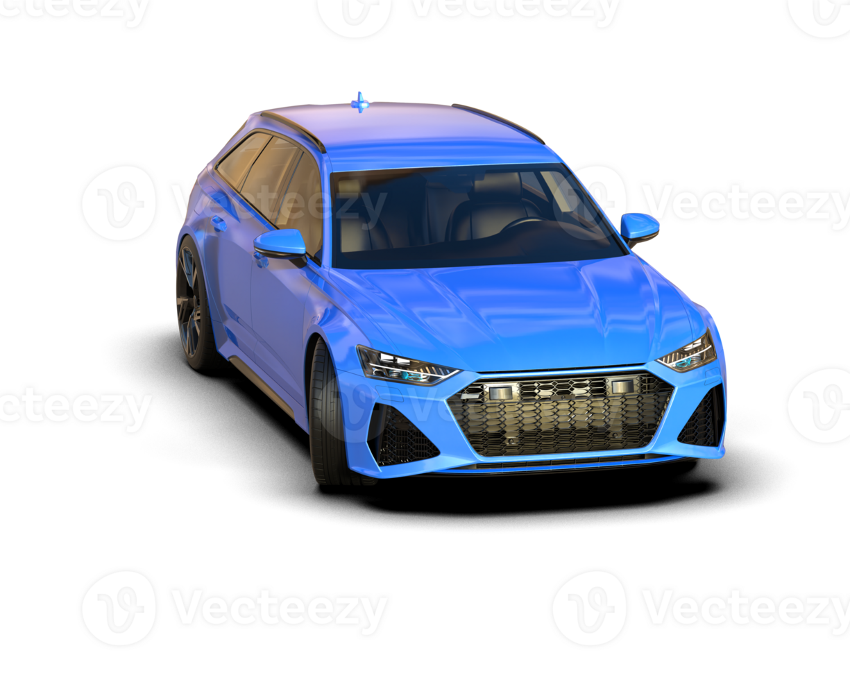 Modern car isolated on background. 3d rendering - illustration png