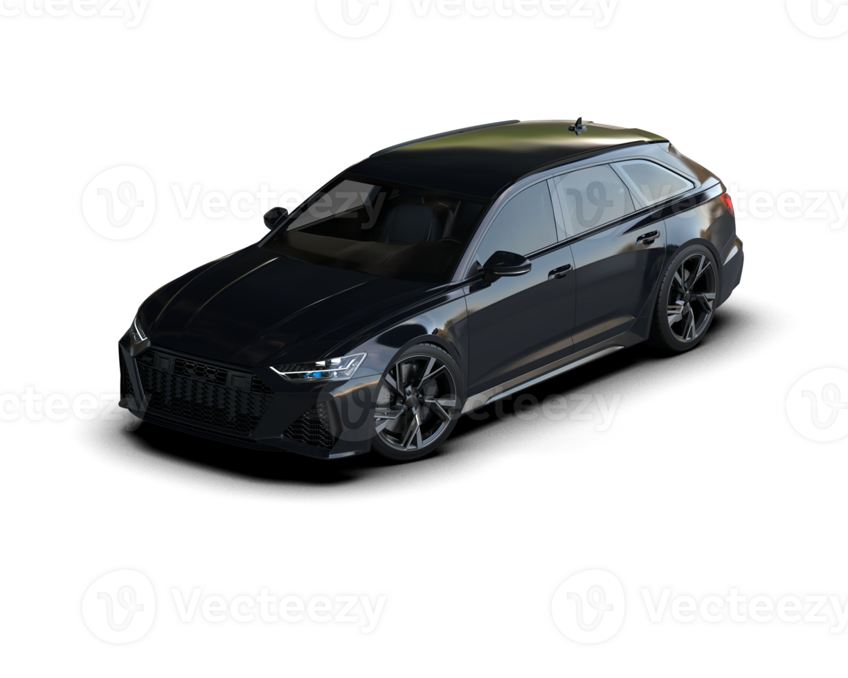 Modern car isolated on background. 3d rendering - illustration png