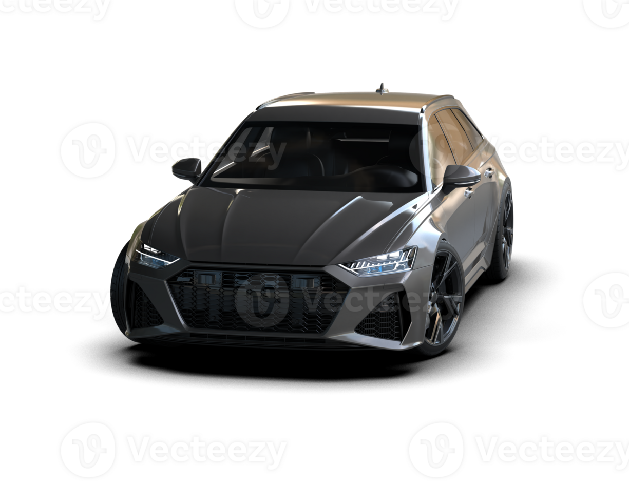 Modern car isolated on background. 3d rendering - illustration png