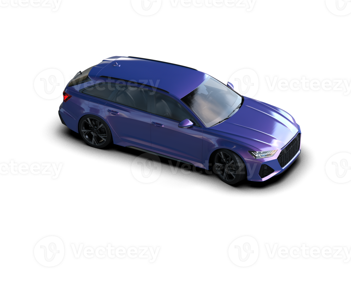 Modern car isolated on background. 3d rendering - illustration png