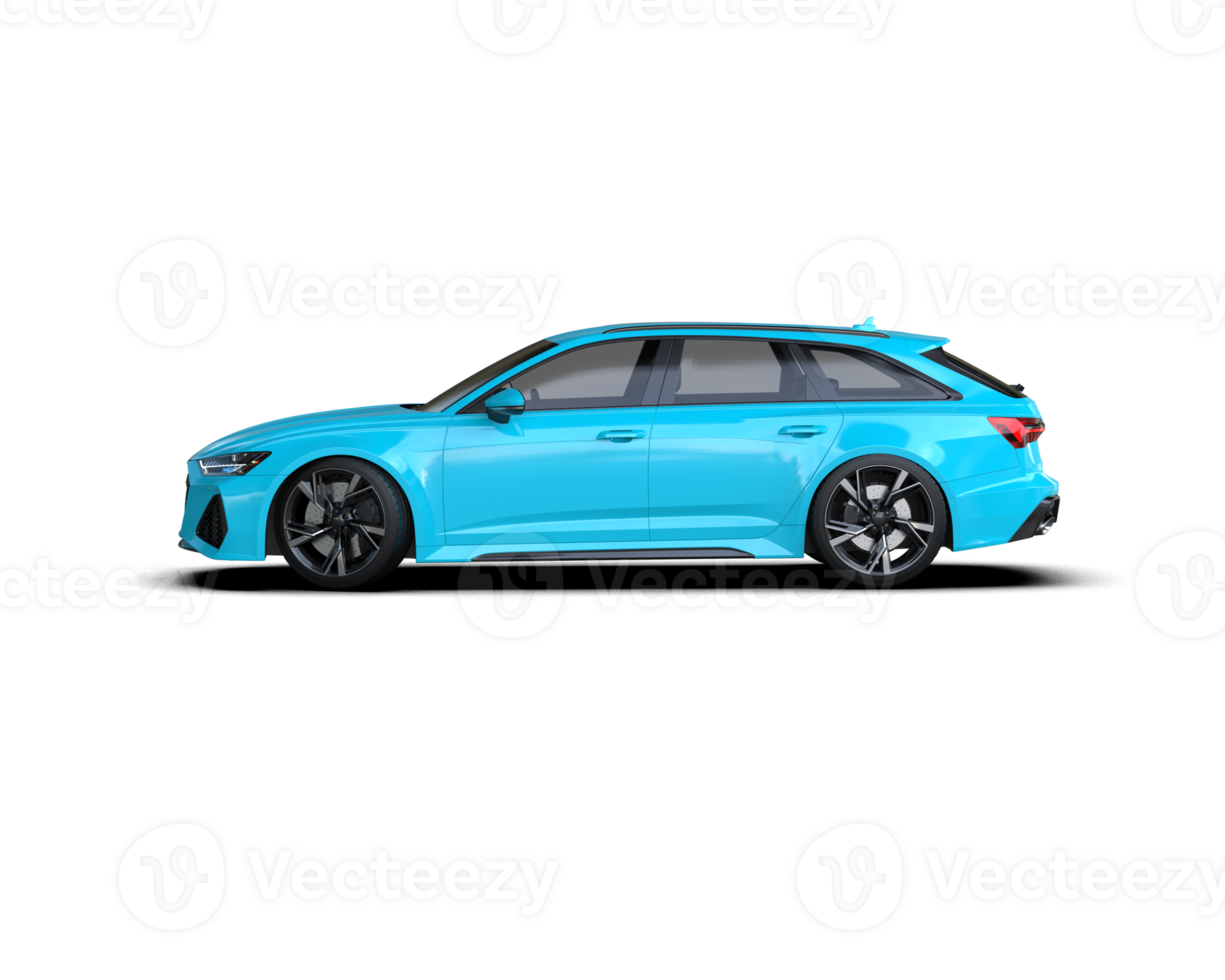 Modern car isolated on background. 3d rendering - illustration png