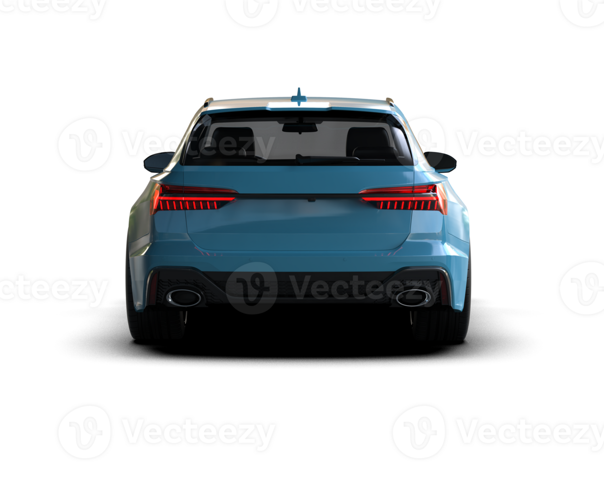 Modern car isolated on background. 3d rendering - illustration png