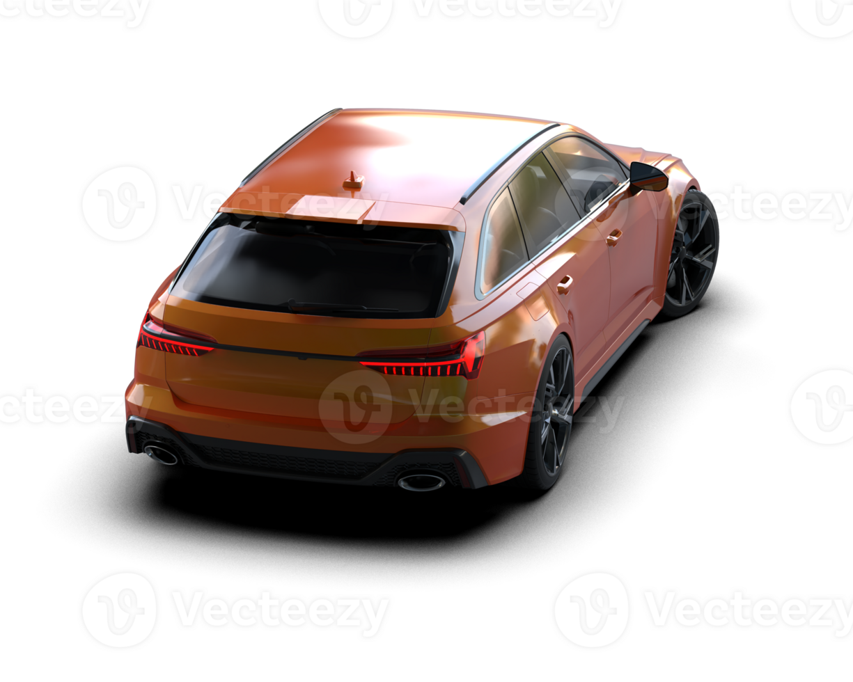 Modern car isolated on background. 3d rendering - illustration png