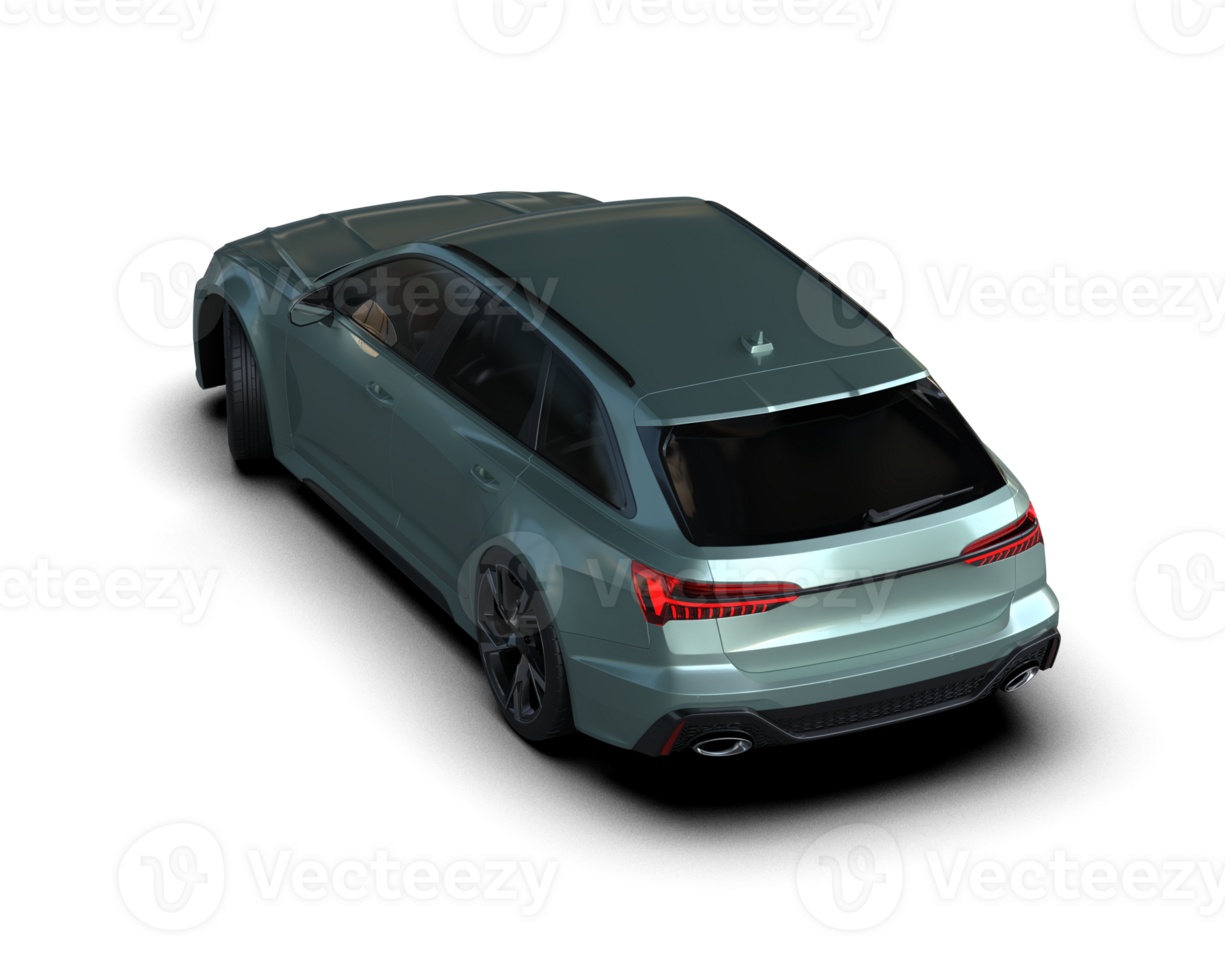 Modern car isolated on background. 3d rendering - illustration png