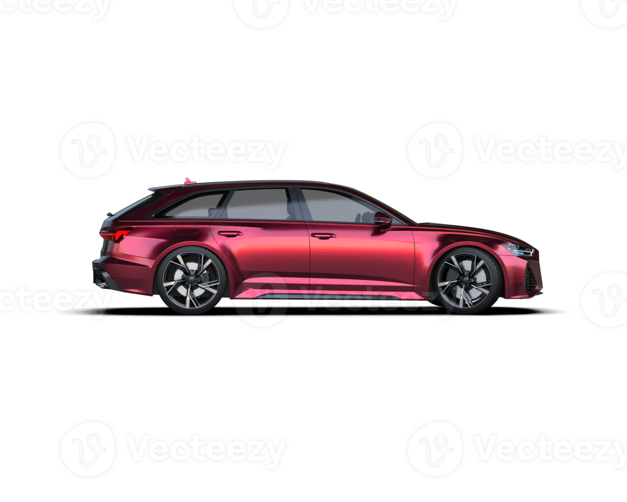 Modern car isolated on background. 3d rendering - illustration png