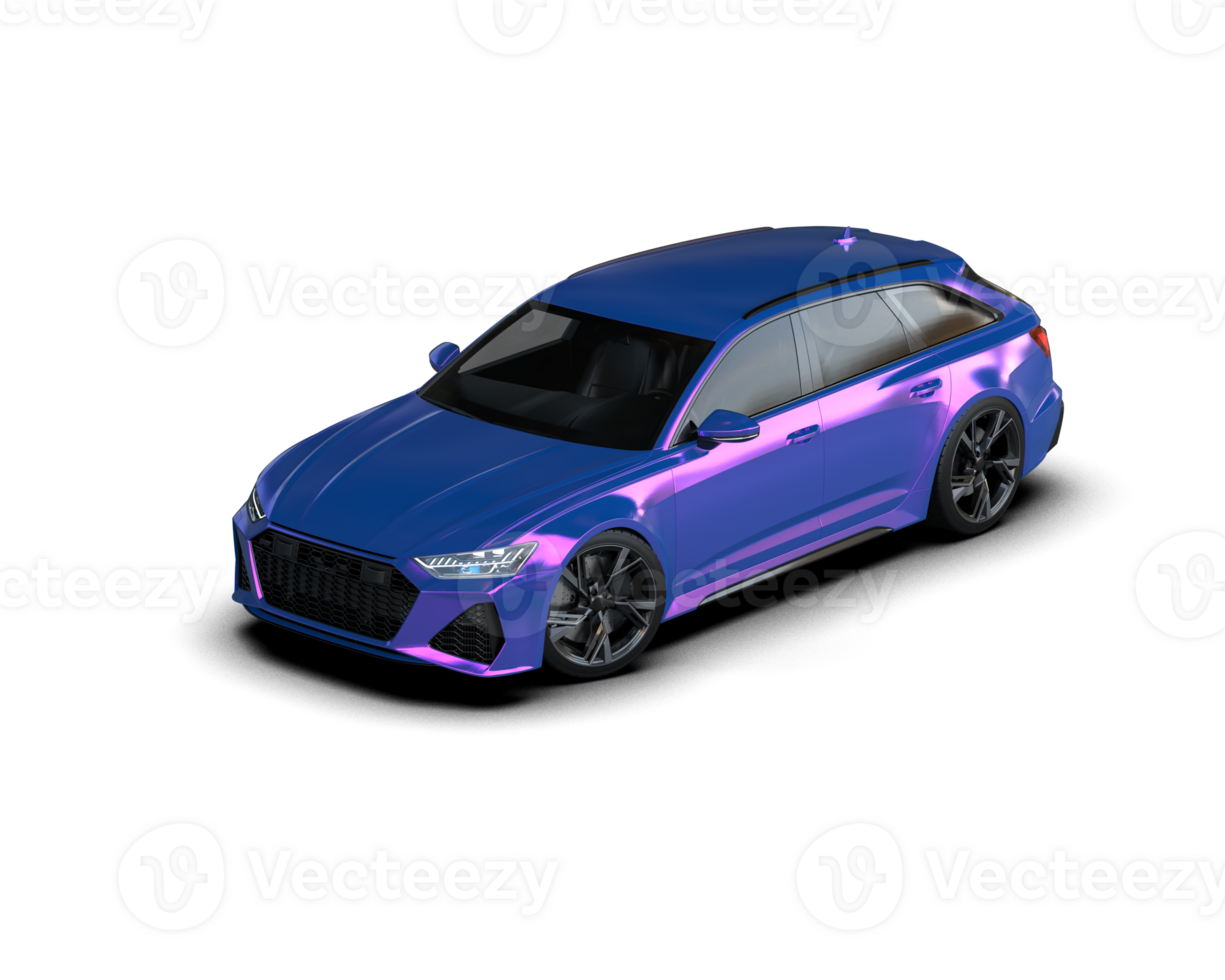 Modern car isolated on background. 3d rendering - illustration png