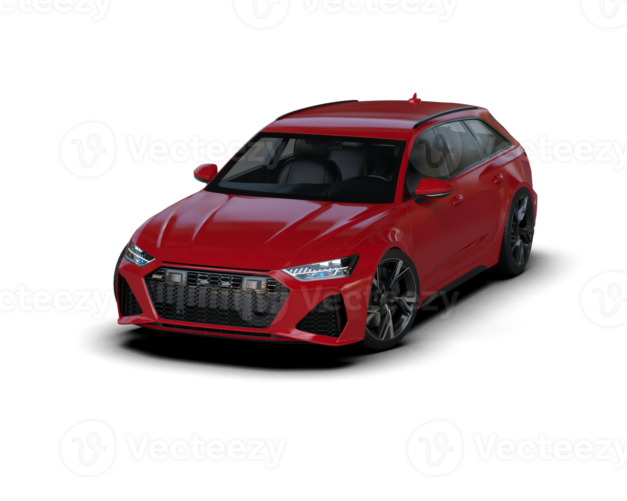 Modern car isolated on background. 3d rendering - illustration png