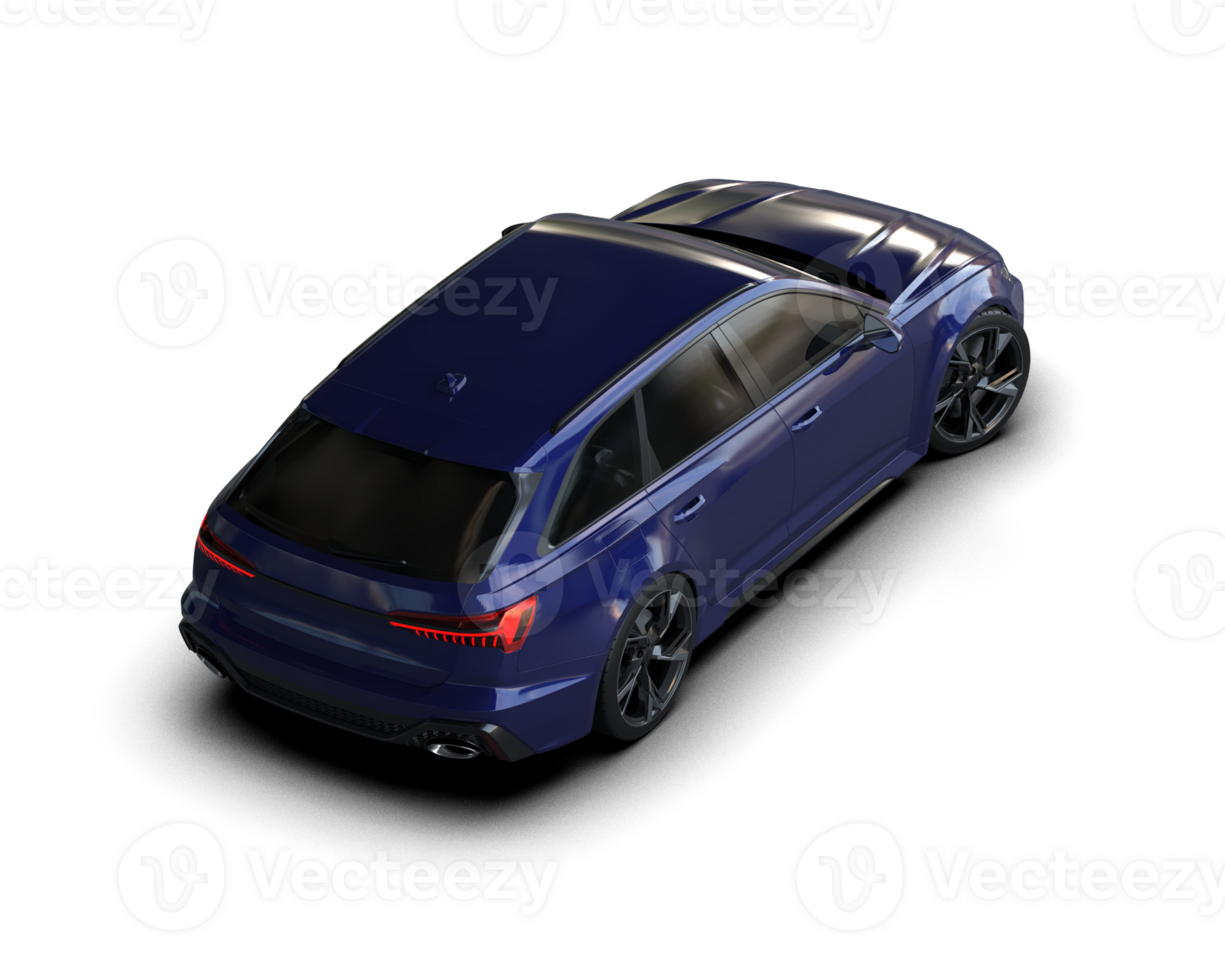 Modern car isolated on background. 3d rendering - illustration png