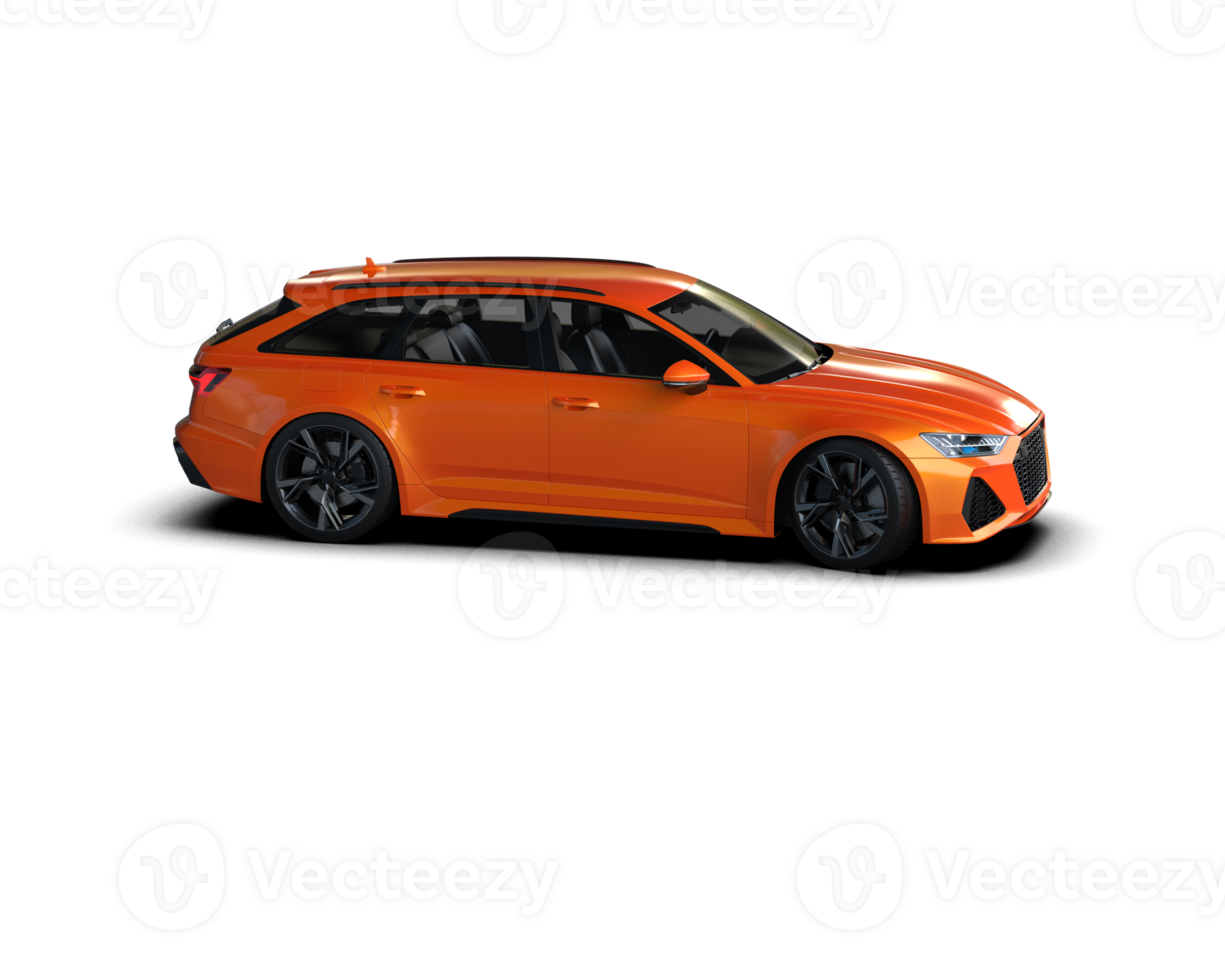 Modern car isolated on background. 3d rendering - illustration png