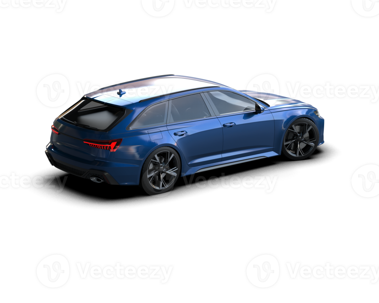 Modern car isolated on background. 3d rendering - illustration png