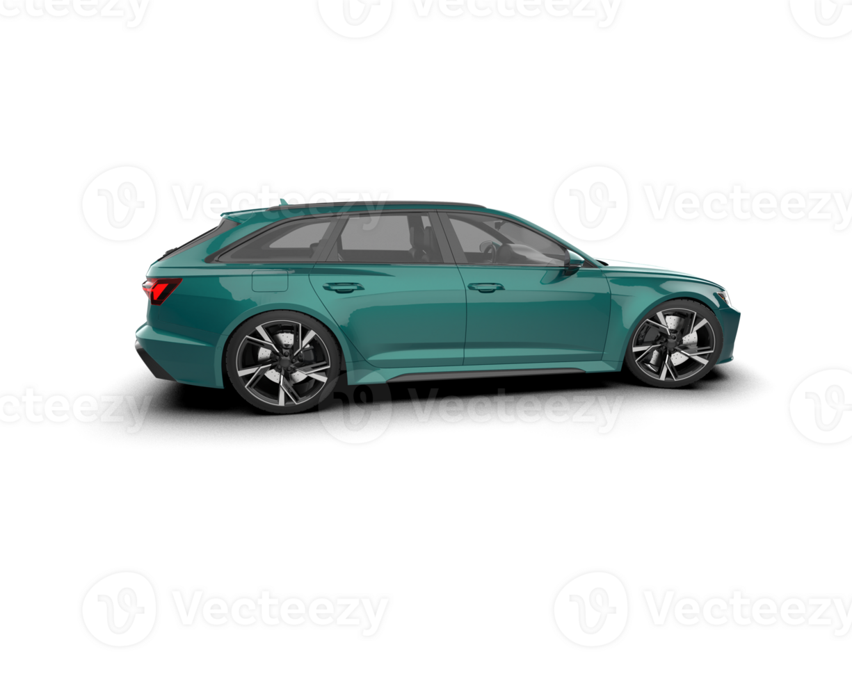 Modern car isolated on background. 3d rendering - illustration png