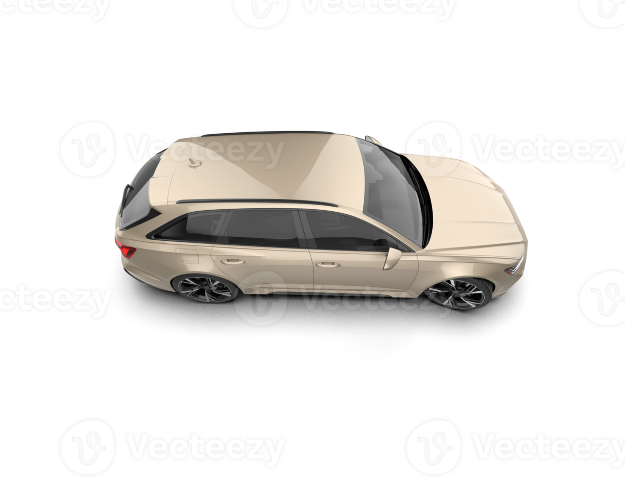 Modern car isolated on background. 3d rendering - illustration png