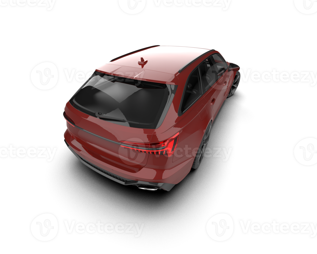 Modern car isolated on background. 3d rendering - illustration png