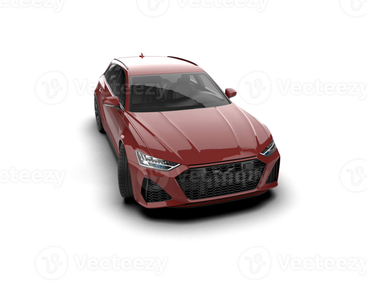Modern car isolated on background. 3d rendering - illustration png
