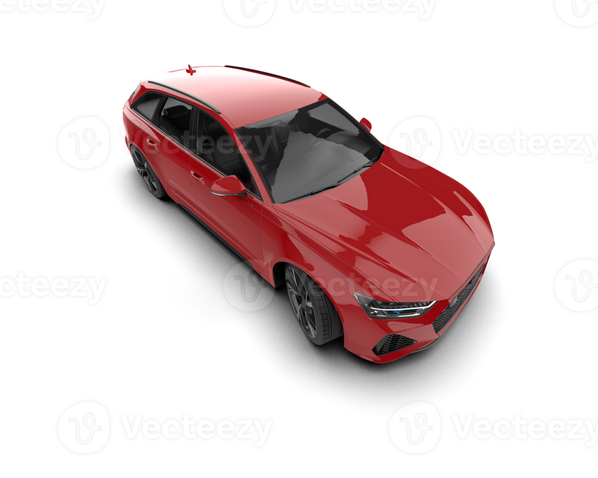 Modern car isolated on background. 3d rendering - illustration png