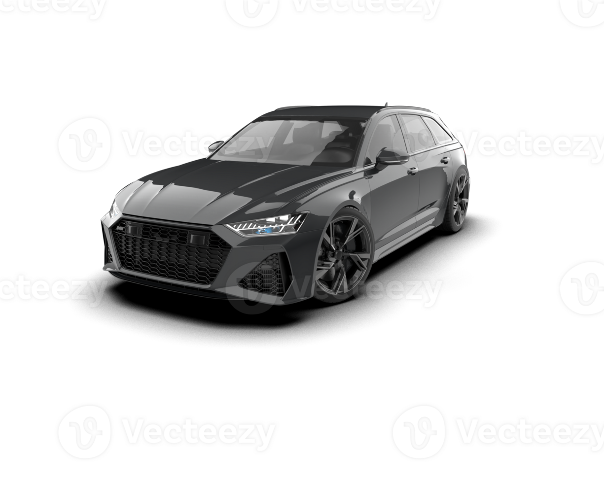 Modern car isolated on background. 3d rendering - illustration png