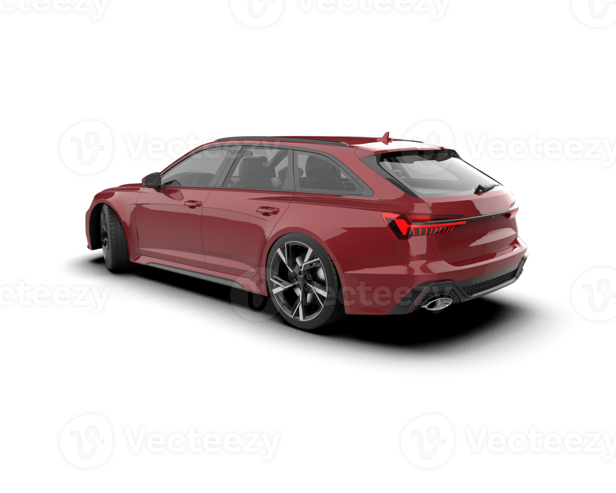 Modern car isolated on background. 3d rendering - illustration png