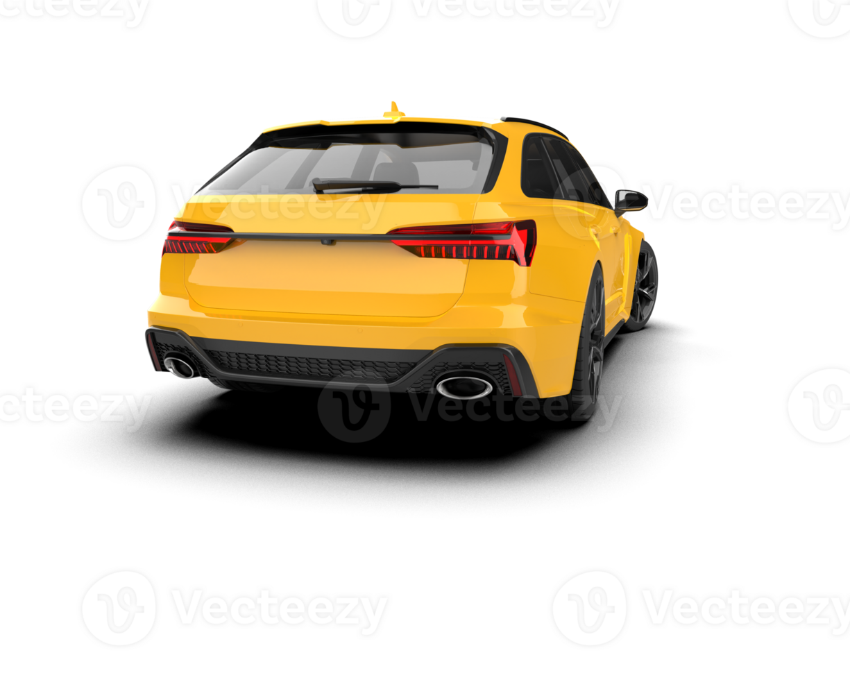 Modern car isolated on background. 3d rendering - illustration png
