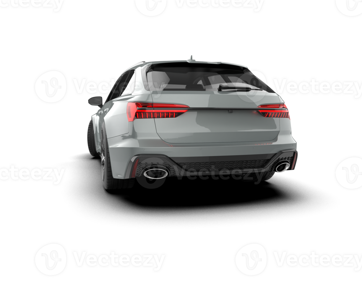 Modern car isolated on background. 3d rendering - illustration png