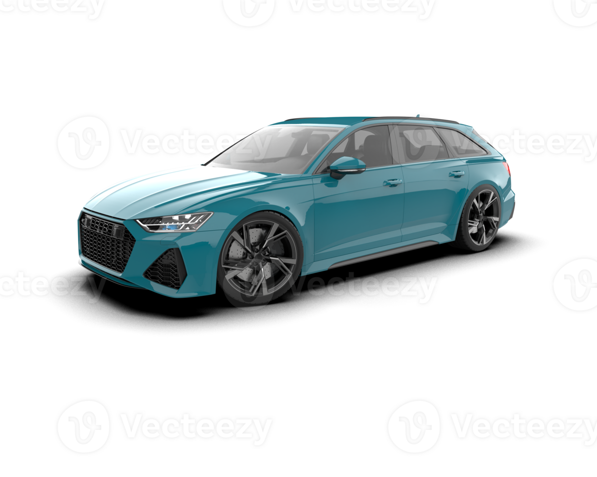 Modern car isolated on background. 3d rendering - illustration png