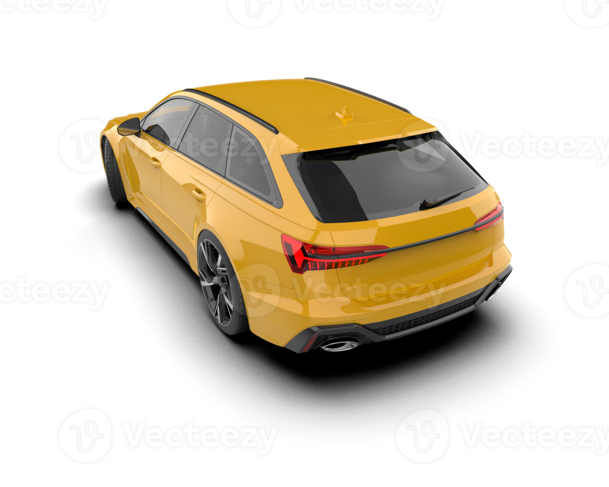 Modern car isolated on background. 3d rendering - illustration png