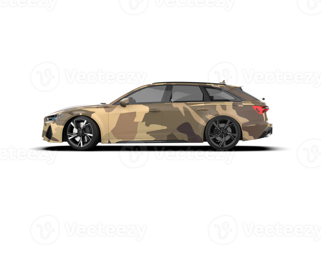 Modern car isolated on background. 3d rendering - illustration png