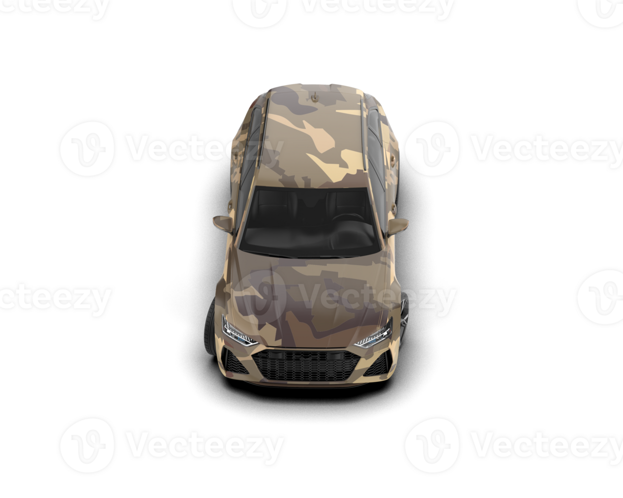 Modern car isolated on background. 3d rendering - illustration png