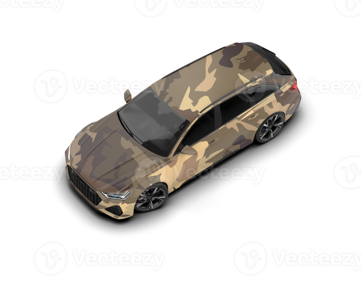 Modern car isolated on background. 3d rendering - illustration png