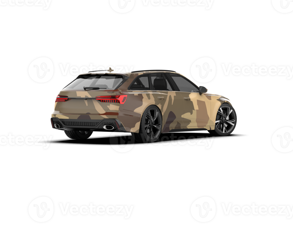 Modern car isolated on background. 3d rendering - illustration png